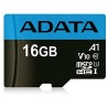 CARD MicroSD ADATA, 16 GB, microSDHC, clasa 10, standard UHS-I U1, "AUSDH16GUICL10A1-RA1" (timbru verde 0.03 lei)