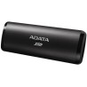 SSD extern ADATA SE760, 512 GB, USB Type C, 3D Nand Flash, R/W: 1000 MB/s, "ASE760-512GU32G2BK" (timbru verde 0.18 lei)