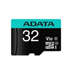CARD MicroSD ADATA, 32 GB, microSDHC, clasa 10, standard UHS-I U3, "AUSDH32GUI3V30SA2" (timbru verde 0.03 lei)