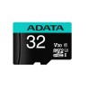 CARD MicroSD ADATA, 32 GB, microSDHC, clasa 10, standard UHS-I U3, "AUSDH32GUI3V30SA2" (timbru verde 0.03 lei)
