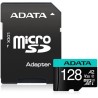 CARD MicroSD ADATA, 128 GB, microSDHC, clasa 10, standard UHS-I U3, "AUSDX128GUI3V30SA2" (timbru verde 0.03 lei)