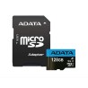 CARD MicroSD ADATA, 128 GB, MicroSDXC, clasa 10, standard UHS-I U1, "AUSDX128GUICL10A1" (timbru verde 0.03 lei)