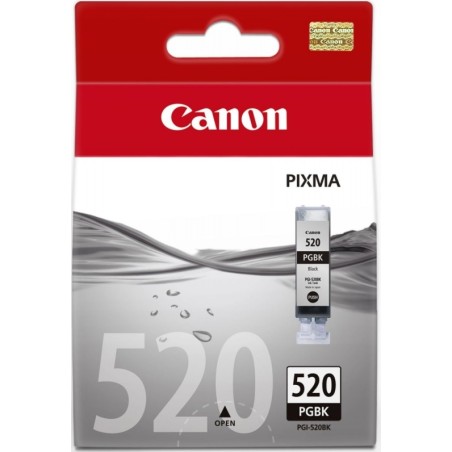 Cartus Cerneala Original Canon Black, PGI-520B, pentru Pixma IP3600|IP4600|IP4700|MP540|MP550|MP560|MP620|MP630|MP640|MP980|MP99
