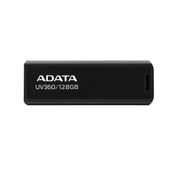 MEMORIE USB 3.2 ADATA 128 GB, retractabila, carcasa metalica, negru, "AUV360-128G-RBK" (timbru verde 0.03 lei)