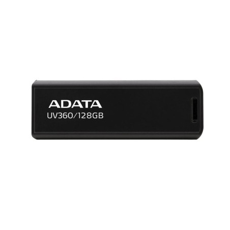 MEMORIE USB 3.2 ADATA 128 GB, retractabila, carcasa metalica, negru, "AUV360-128G-RBK" (timbru verde 0.03 lei)