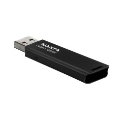 MEMORIE USB 3.2 ADATA 128 GB, retractabila, carcasa metalica, negru, "AUV360-128G-RBK" (timbru verde 0.03 lei)