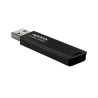 MEMORIE USB 3.2 ADATA 128 GB, retractabila, carcasa metalica, negru, "AUV360-128G-RBK" (timbru verde 0.03 lei)