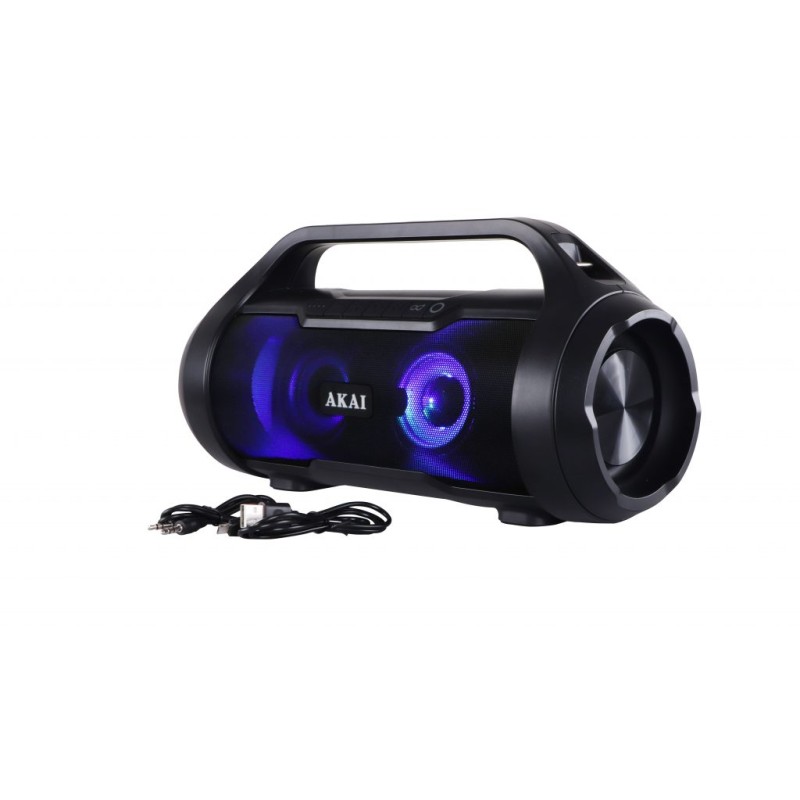 BOXE portabile AKAI, compact 2.0, RMS 15W, Bluetooth, conector Bluetooth, Jack 3.5mm, USB, negru, "ABTS-50" (timbru verde 4.00 l