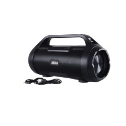 BOXE portabile AKAI, compact 2.0, RMS 15W, Bluetooth, conector Bluetooth, Jack 3.5mm, USB, negru, "ABTS-50" (timbru verde 4.00 l