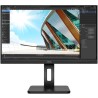 MONITOR AOC 23.8 inch, Multimedia, IPS, WQHD (2560 x 1440), Wide, 250 cd/mp, 4 ms, HDMI, VGA, DisplayPort, "24P2Q" (timbru verde