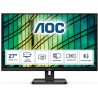 MONITOR  AOC 27 inch, Multimedia, IPS, Full HD (1920 x 1080), Wide, 250 cd/mp, 4 ms, HDMI, VGA, DisplayPort, 45507108 "27E2QAE" 