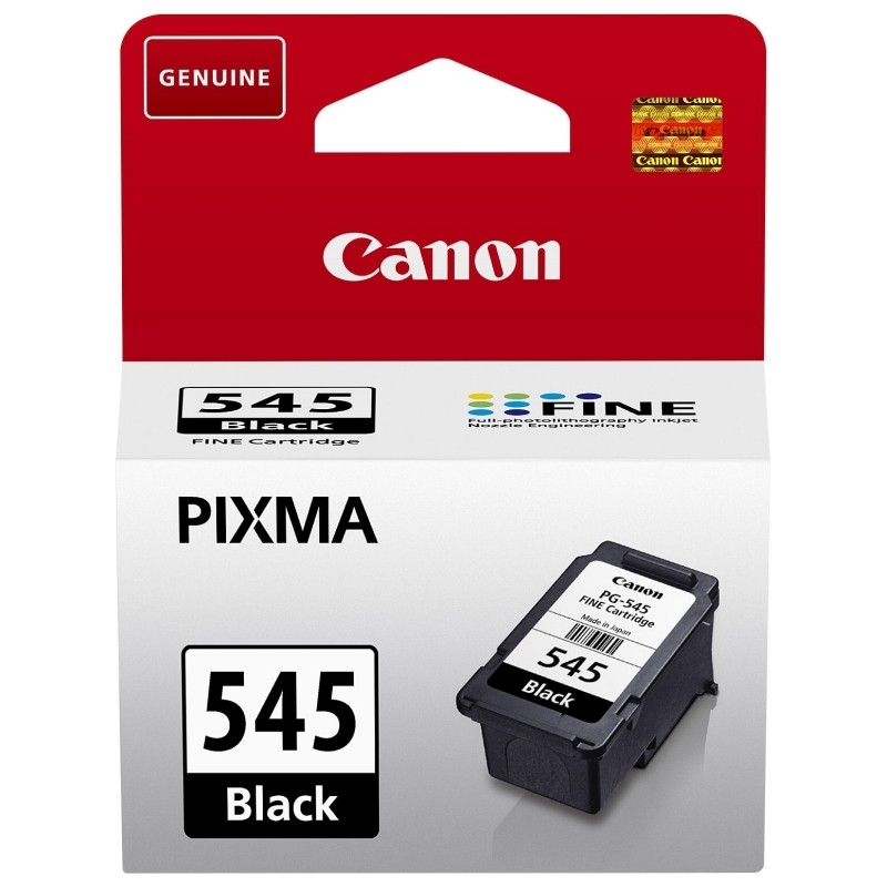 Cartus Cerneala Original Canon Black, PG-545, pentru Pixma IP2850|MG2450|MG2455|MG2550|MG2550S|MG2950|MG3050|MG3051|MG3052|MG305