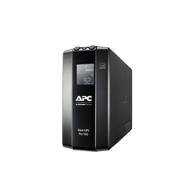 UPS APC "Back-UPS", Line int., mini Tower, AVR, IEC x 6, display LCD, back-up 11 - 20 min. "BR900MI" (timbru verde 11 lei)