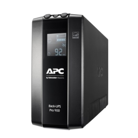 UPS APC "Back-UPS", Line int., mini Tower, AVR, IEC x 6, display LCD, back-up 11 - 20 min. "BR900MI" (timbru verde 11 lei)