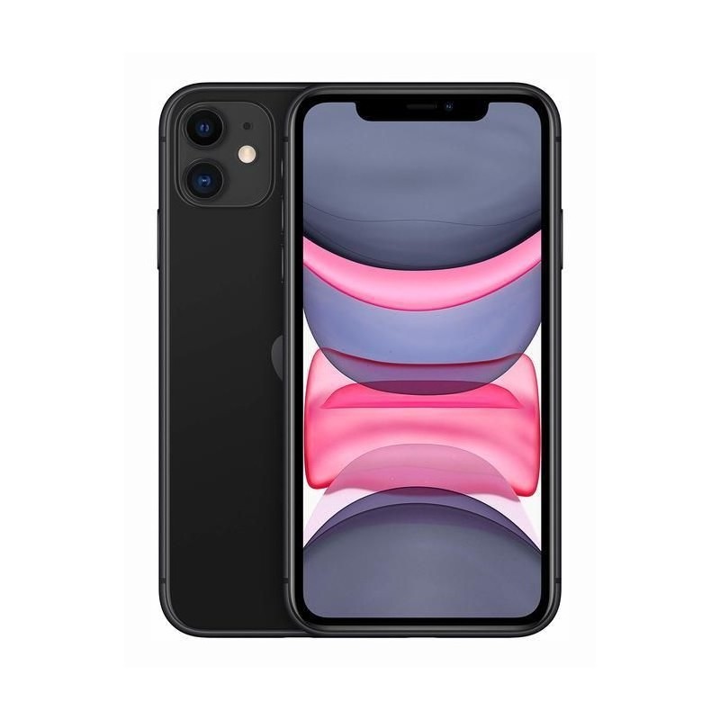 SMARTphone Apple, " iPhone 11"  ecran 6.1 inch, rez. camera 12 Mpix,  memorie interna 64 GB, 4G, iOS, acumulator 3110 mAh, negru