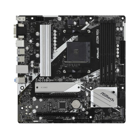 PLACA de BAZA Asrock "A520M PRO4", skt AM4, mATX, AMD A520, 4 x DDR4, max. 128 GB, 4 x SATA, 2 x M.2, 7.1, "A520M PRO4"
