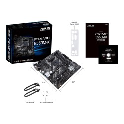 PLACA de BAZA Asus "PRIME B550M-K", skt AM4, mATX, AMD B550, 4 x DDR4, max. 128 GB, 4 x SATA, 3 x M.2, 7.1, "PRIME B550M-K"