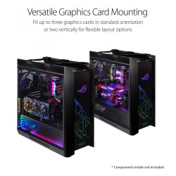 CARCASA ASUS Middle Tower, E-ATX, "ROG Strix Helios", fara sursa, sticla securizata, fan x 4, USB 3.1 gen1x4, USB 3.1 gen 2 Type
