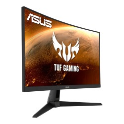 MONITOR ASUS 27 inch, Gaming, VA, Full HD (1920 x 1080), Wide, curbat, 250 cd/mp, 1 ms, HDMI, VGA, "VG27VH1B" (timbru verde 7 le