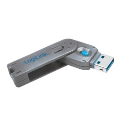 PORT Blocker LOGILINK, USB-A,  1buc. contine 1 cheie, "incuietori de USB" "AU0044"