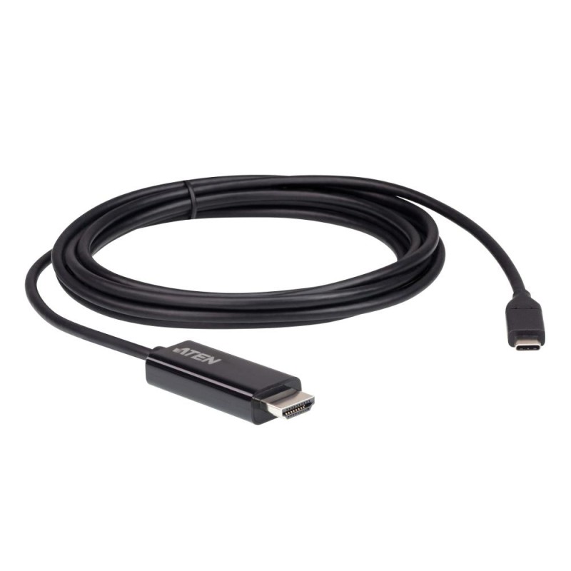 ADAPTOR video ATEN, USB Type-C (T) la HDMI (T), 4K UHD (3840x2160) la 60Hz, 2.7 m, "UC3238-AT" (timbru verde 0.08 lei)