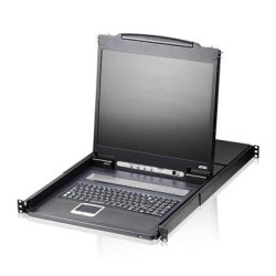 CONSOLA KVM ATEN control 8 PC la 1 consola, conector tip SPHD-15 (M) x 8, "CL1308N-ATA-AG" (timbru verde 2.00 lei)
