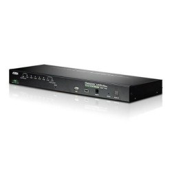 SWITCH KVM ATEN control 8 PC la 1 KVM, conector tip SPHD-17 (M) x 8 | RJ-45 | SPHD-18, "CS1708I-AT-G" (timbru verde 2.00 lei)