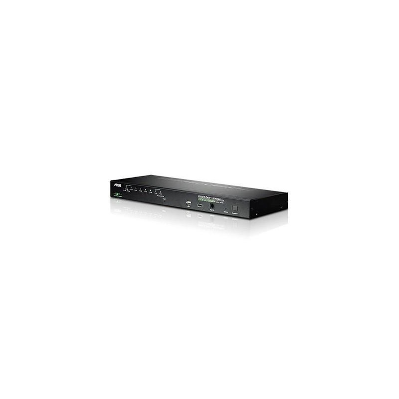 SWITCH KVM ATEN control 8 PC la 1 KVM, conector tip SPHD-17 (M) x 8 | RJ-45 | SPHD-18, "CS1708I-AT-G" (timbru verde 2.00 lei)