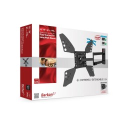 SUPORT de perete BARKAN, pt 1 TV/monitor plat, curbat, diag. max 80 inch, rotatie, inclinare, pivotare, verticala, max 50 kg, "3