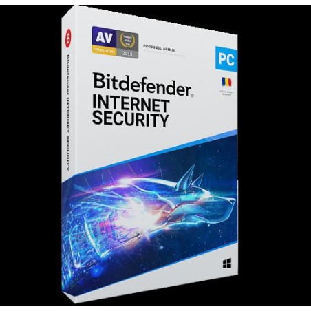 LICENTA Bitdefender Internet Security, 3 utilizatori, 1 an pt. PC, retail "IS03ZZCSN1203BEN"- valabile doar pe teritoriul Romani