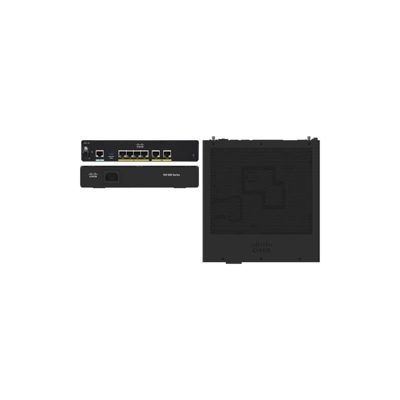 ROUTER CISCO 900 Series, wired, port LAN 10/100/1000 x 4, port WAN 10/100/1000 x 2, "C921-4P" (timbru verde 0.8 lei)