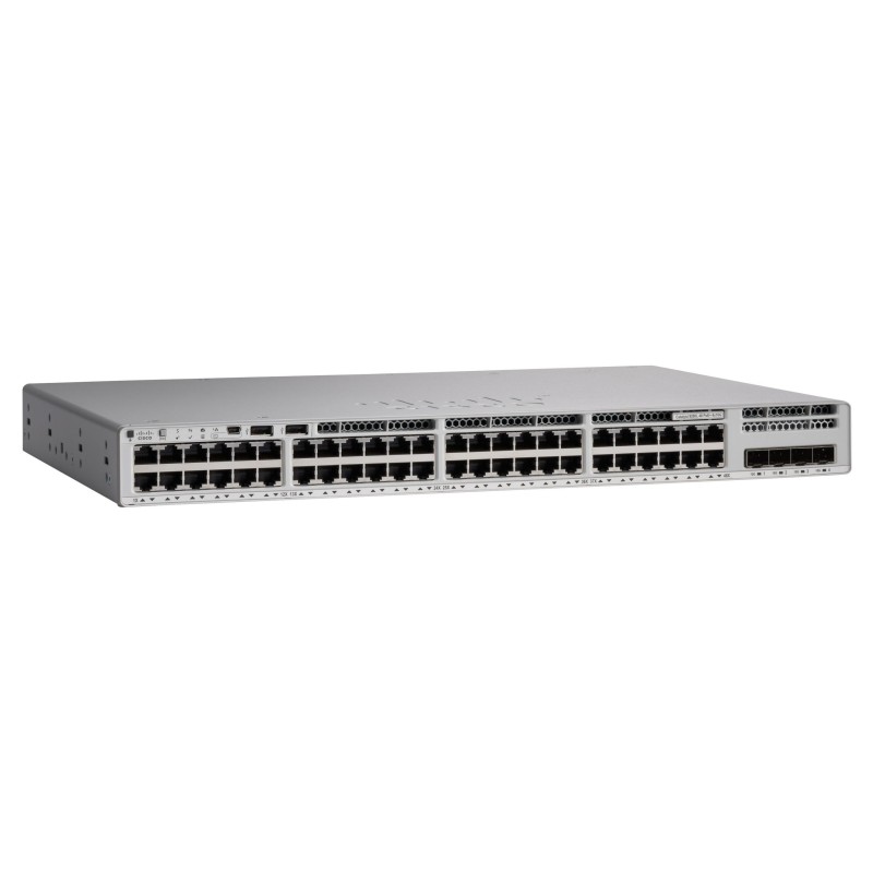 SWITCH CISCO, porturi Gigabit x 48, SFP x 4, managed, rackabil,  carcasa metalica, "C9200L-48P-4X-E" (timbru verde 2 lei)
