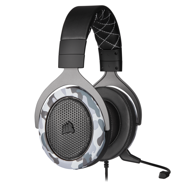 CASTI CORSAIR - gaming, "HS60", cu fir, gaming, utilizare multimedia, microfon pe brat, detasabil, conectare prin USB 2.0, negru
