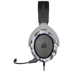 CASTI CORSAIR - gaming, "HS60", cu fir, gaming, utilizare multimedia, microfon pe brat, detasabil, conectare prin USB 2.0, negru