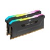 Memorie DDR Corsair DDR4 32 GB, frecventa 3600 MHz, 16 GB x 2 module, radiator, iluminare RGB, "CMH32GX4M2D3600C18"