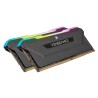 Memorie DDR Corsair DDR4 32 GB, frecventa 3200 MHz, 16 GB x 2 module, radiator, iluminare RGB, "CMH32GX4M2Z3200C16"