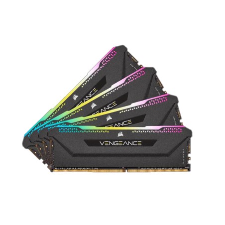 Memorie DDR Corsair DDR4 32 GB, frecventa 3600 MHz, 8 GB x 4 module, radiator, iluminare RGB, "CMH32GX4M4D3600C18"