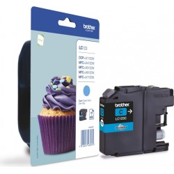 Cartus Cerneala Original Brother Cyan, LC123C, pentru DCP-J4110| MFC-J4410|J4510|J4610|J4710|J6520|J6920, 600, (timbru verde 0.1