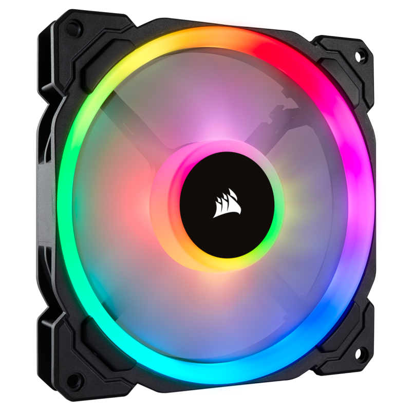 VENTILATOR CORSAIR, pt carcasa PC, 140 mm, 1300 rpm, LED RGB, pack 1 ventilator, "CO-9050073-WW"