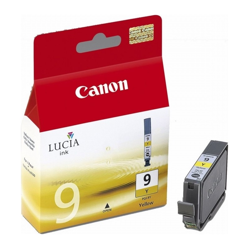 Cartus Cerneala Original Canon Yellow, PGI-9Y, pentru Pixma IX7000|MX7600|Pro 9500 , , (timbru verde 0.15 lei), "BS1037B001AA"