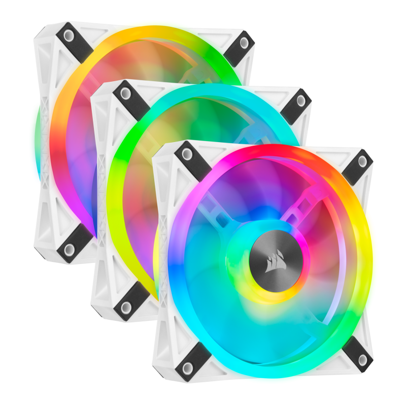 VENTILATOR CORSAIR, pt carcasa PC, 120 mm, 1500 rpm, LED RGB, pack 3 ventilatoare, "CO-9050104-WW"