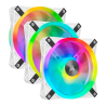 VENTILATOR CORSAIR, pt carcasa PC, 120 mm, 1500 rpm, LED RGB, pack 3 ventilatoare, "CO-9050104-WW"