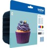 Combo-Pack  Original Brother CMYK, LC123VALBP, pentru DCP-J4110| MFC-J4410|J4510|J4610|J4710|J6520|J6920, 4x600, (timbru verde 0