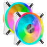 VENTILATOR CORSAIR, pt carcasa PC, 140 mm, 1250 rpm, LED RGB, pack 2 ventilatoare, "CO-9050106-WW"