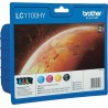 Combo-Pack  Original Brother CMYK, LC1100HYVALBP, pentru DCP-6690|MFC-5895|MFC-6490|MFC-6890, 1 x 4503x325, (timbru verde 0.60 l