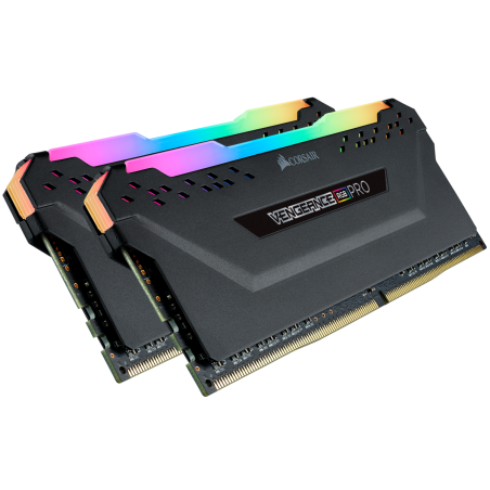 Memorie DDR Corsair DDR4 32 GB, frecventa 3600 MHz, 16 GB x 2 module, radiator, iluminare RGB, "CMW32GX4M2Z3600C18"