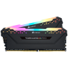 Memorie DDR Corsair DDR4 32 GB, frecventa 3600 MHz, 16 GB x 2 module, radiator, iluminare RGB, "CMW32GX4M2Z3600C18"
