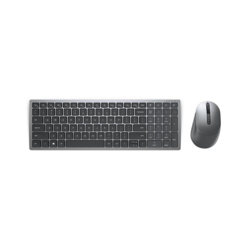 TASTATURA si Mouse DELL, "KM7120W", wireless, butoane programabile taste format standard (104-108 taste), mouse gri, 7/1 butoane