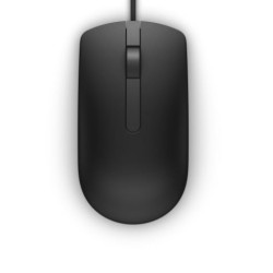 MOUSE DELL, "MS116", PC sau NB, cu fir, USB, optic, 1000 dpi, butoane/scroll 3/1, , negru, "570-AAIR-05" (timbru verde 0.18 lei)
