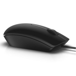 MOUSE DELL, "MS116", PC sau NB, cu fir, USB, optic, 1000 dpi, butoane/scroll 3/1, , negru, "570-AAIR-05" (timbru verde 0.18 lei)